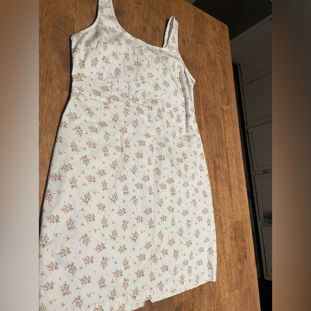 Floral denim Dress